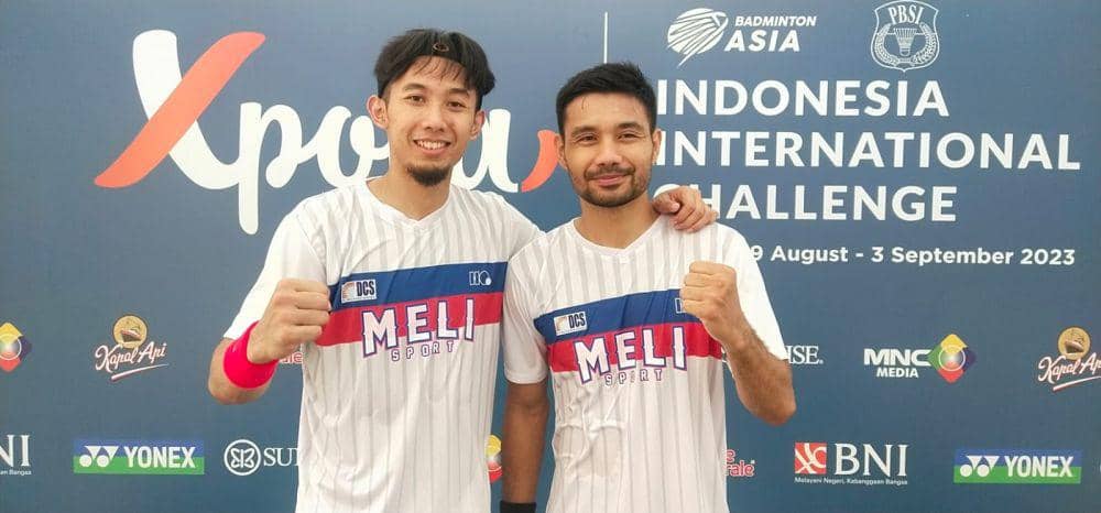 Pasangan ganda putra Berry Angriawan/Rian Agung Saputro di IIC 2023 (Dok.Istimewa)