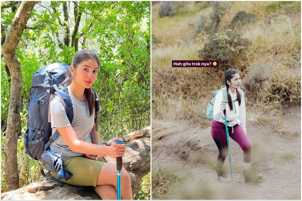 10 Potret Debi Sagita Naik Gunung Merbabu, Tetap Memesona!