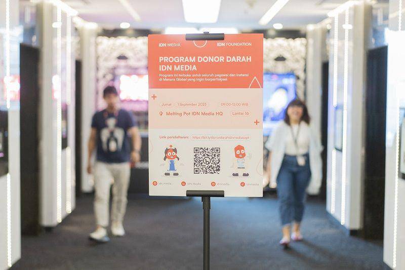 Bekerja Sama dengan PMI, IDN Media Kembali Adakan Program Donor Darah