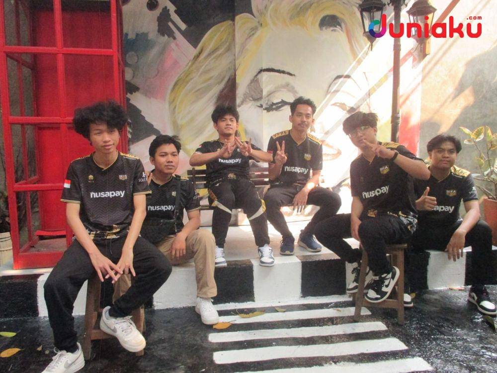 Dewa United di Media Day FFML S8. duniaku.com/Adhitya Daniel