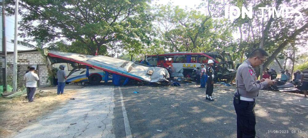Bus Eka Vs Bus Sugeng Rahayu/ IDN Times/ Riyanto