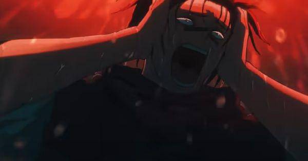 Choso menjerit sambil memegang kepalanya ( Dok. Mappa / Jujutsu Kaisen S2 )