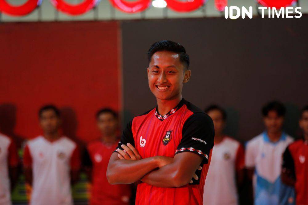 Agung Mulyadi saat launching skuat Sada Sumut FC di Centre Point Mal, Jumat (1/9/2023) (IDN Times/Doni Hermawan)