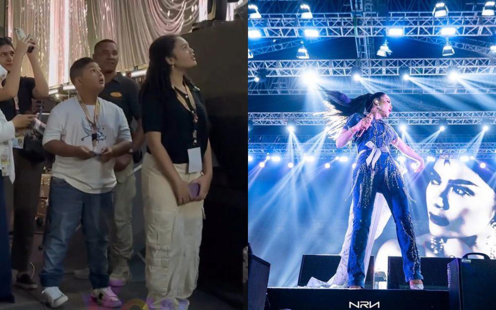 9 Potret Penampilan Krisdayanti di Synchronize Fest, Disupport Anak!