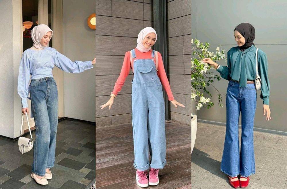 OOTD bawahan jeans hijab (instagram.com/febiolanabilaa)