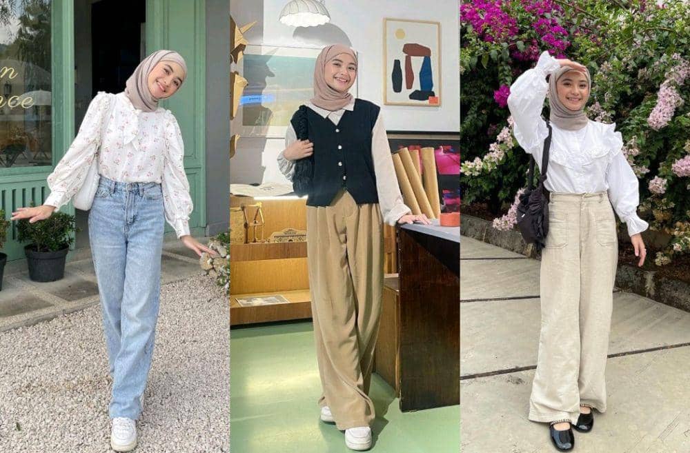 10 Gaya Hijab Vintage Kasual, Anggun saat Santai