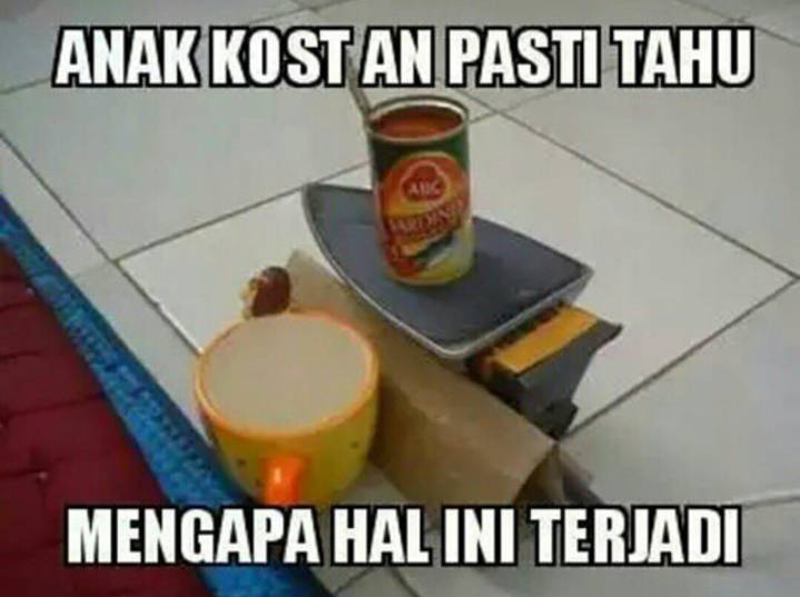 meme serba-serbi makanan anak kost (instagram.com/lucu_komedi)