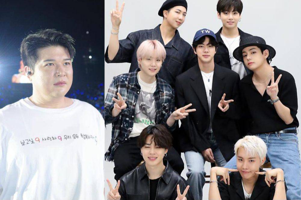 Shindong Super Junior dan BTS (instagram.com/earlyboysd | post.naver.com/빅히트 뮤직)