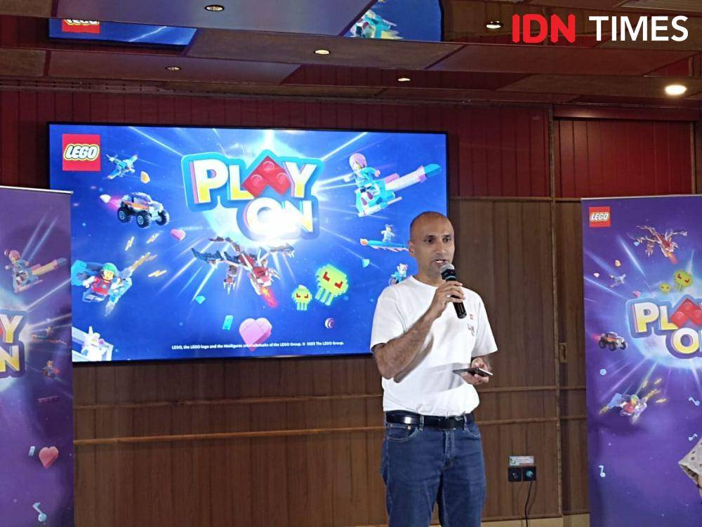 Press Conference LEGO Play On Fest yang diselenggarakan di Denny's Senayan City. 2 September 2023. (IDN Times/M. Tarmizi Murdianto)