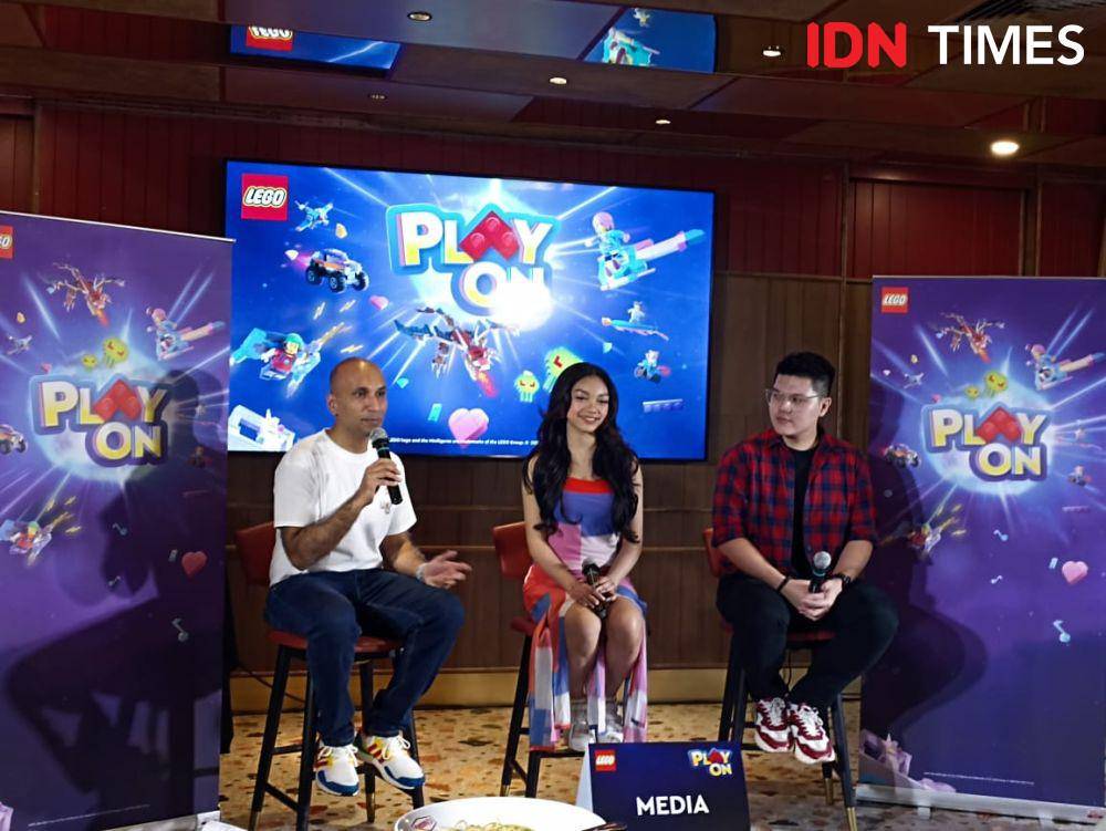 Press Conference LEGO Play On Fest yang diselenggarakan di Denny's Senayan City. 2 September 2023. (IDN Times/M. Tarmizi Murdianto)