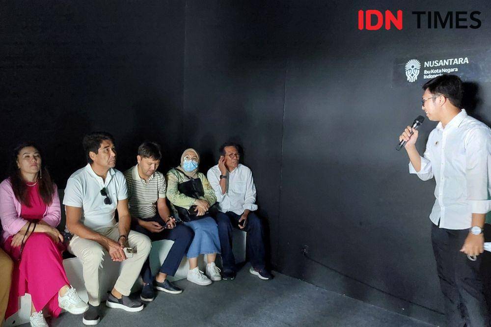 Pemaparan mengenai IKN kepada investor dan perusahan asal Kazakhstan. (IDN Times/Fatmawati)