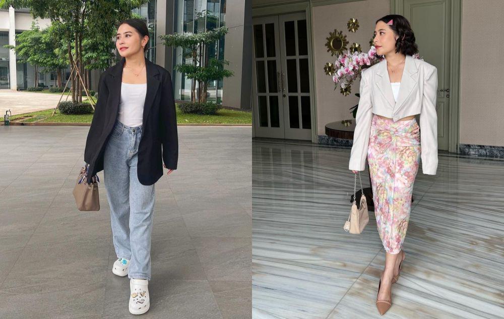 7 Inspirasi Outfit Smart Casual ala Prilly Latuconsina, Super Catchy!