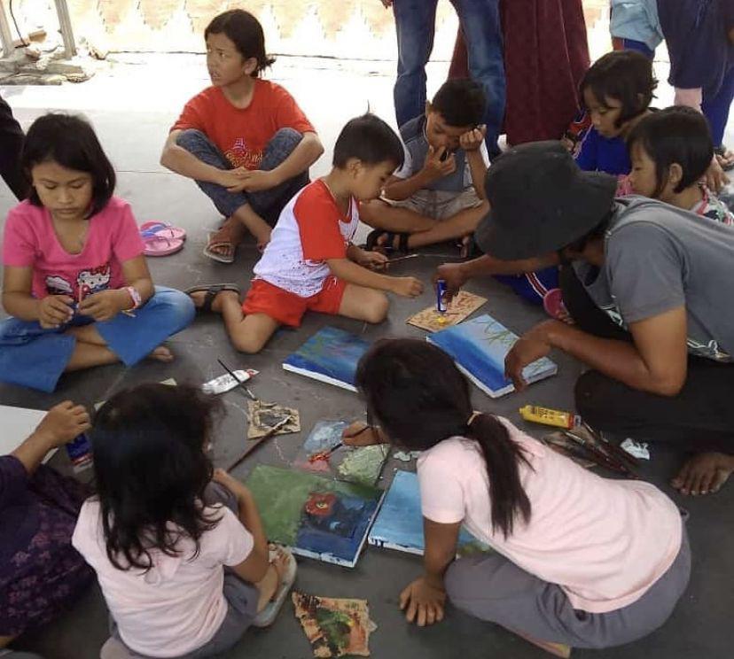 Mengenal Omah Ghedek, Komunitas Kelas Melukis Gratis Lampung Selatan
