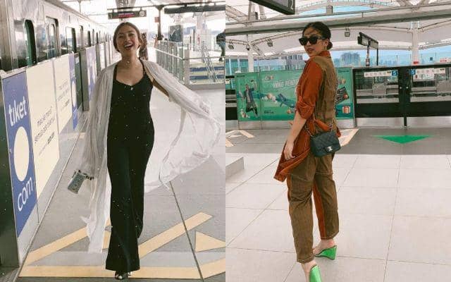 10 Potret Tyna Dwi Jayanti Naik MRT, Stylish dan Memikat!