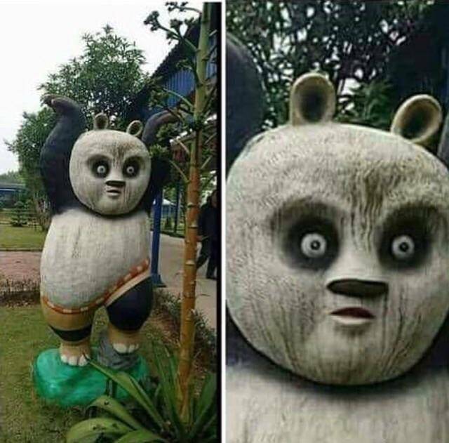 potret benda desain nyentrik bertema Kung Fu Panda (reddit.com/user/asscheekassassin)