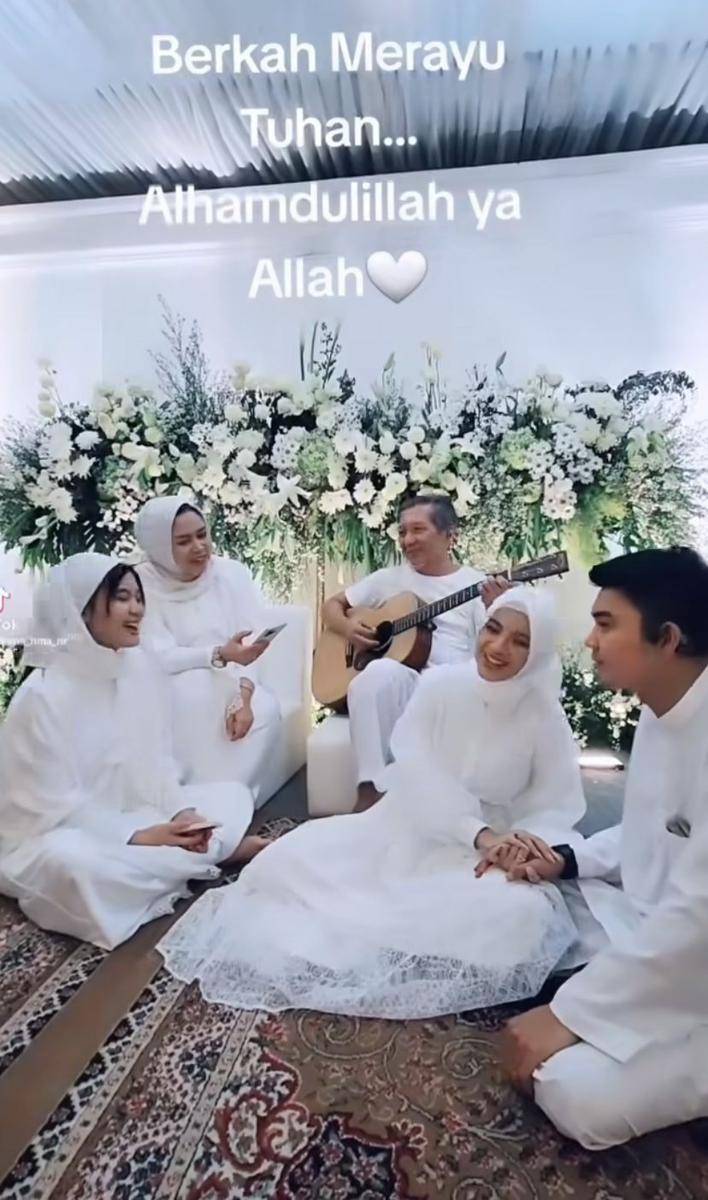 potret pengajian 4 bulanan kehamilan Nabila Maharani (Instagram.com/nabilaamw)