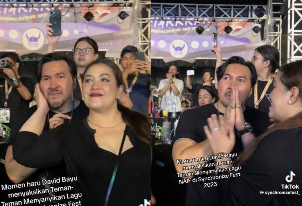 8 Momen David Bayu Nangis di Synchronize Gegara Dengerin Lagu Naif