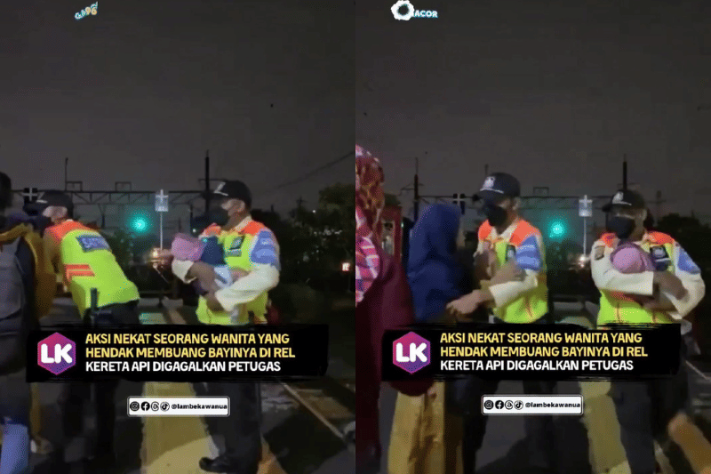 Video Viral Ibu di Jaksel Hendak Buang Anak ke Rel, Digagalkan Petugas