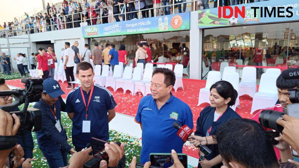 Peresmian Supersoccer Arena, Minggu (3/9/2023). (IDN Times/Tino).