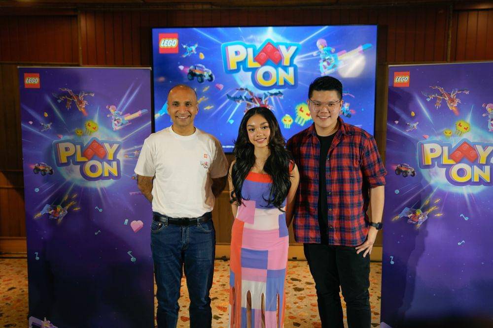 Kiri ke kanan: Rohan Mathur, Naura Ayu, & James Adam. (Dok. The LEGO Group)