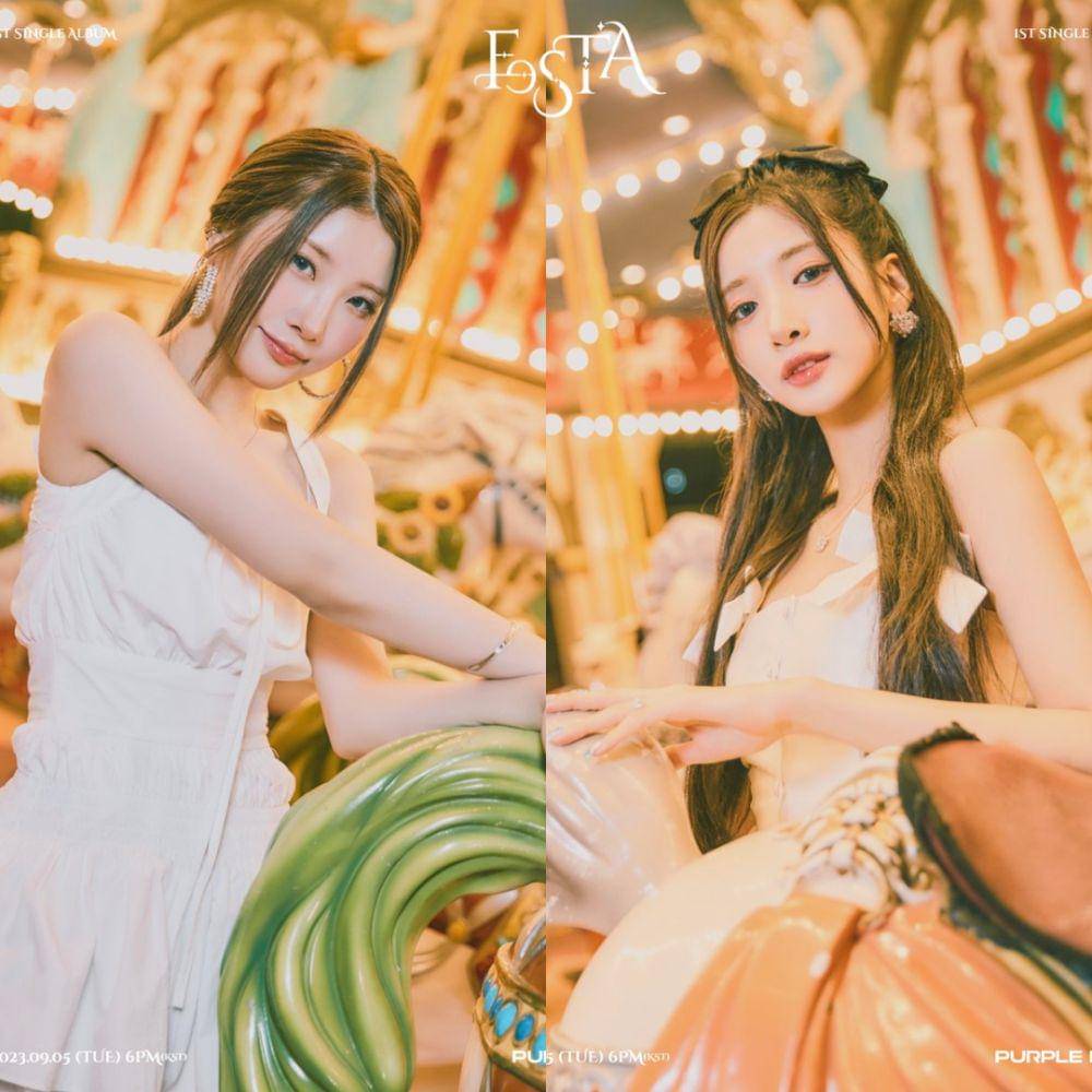 Chaein dan Yuki PURPLE KISS dalam single album FESTA (twitter.com/RBW_PURPLEKISS)