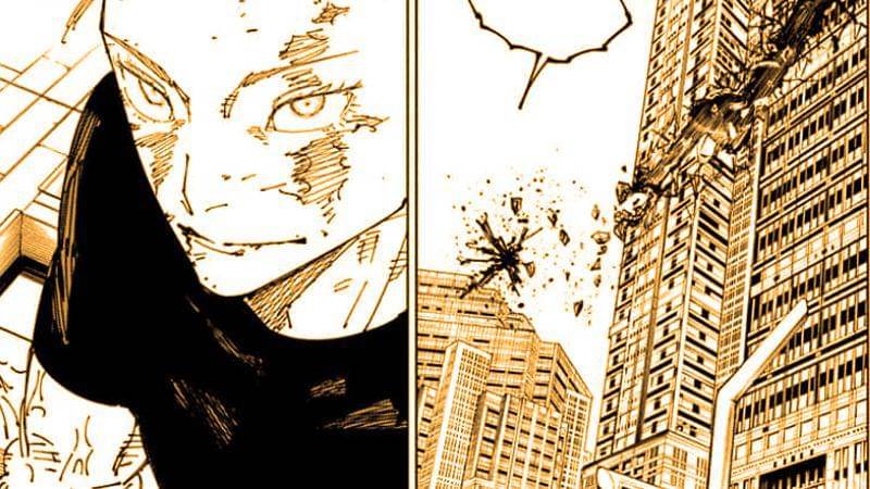 Gojo bersiap melepaskan Hollow Purple ( Dok. Shueisha / Jujutsu Kaisen )