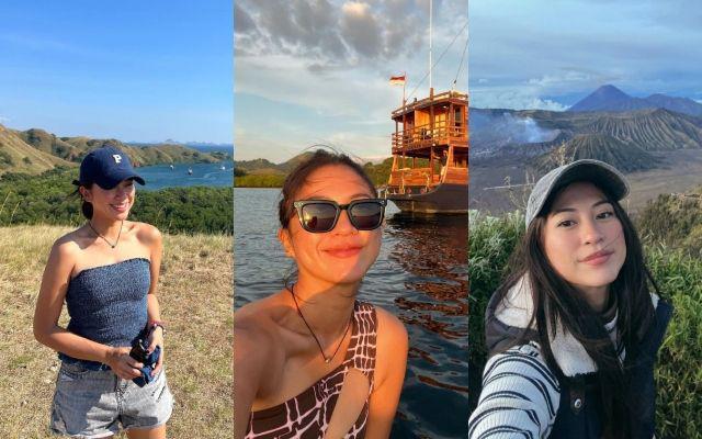 10 Potret Tyna Dwi Jayanti Liburan ke Alam Indonesia, Refreshing!