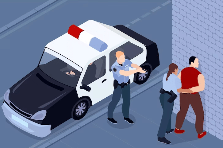 Ilustrasi ditangkap polisi (Freepik)