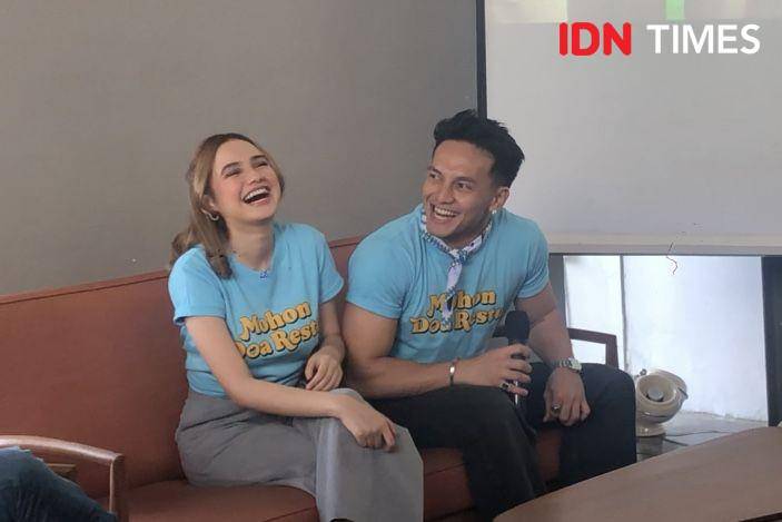 Syifa Hadju dan Jefri Nichol pada Selasa (5/9/2023) (IDN Times/Elizabeth Chiquita)
