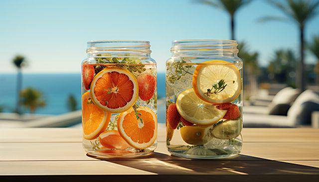 ilustrasi infused water (vecteezy.com/djvstock)