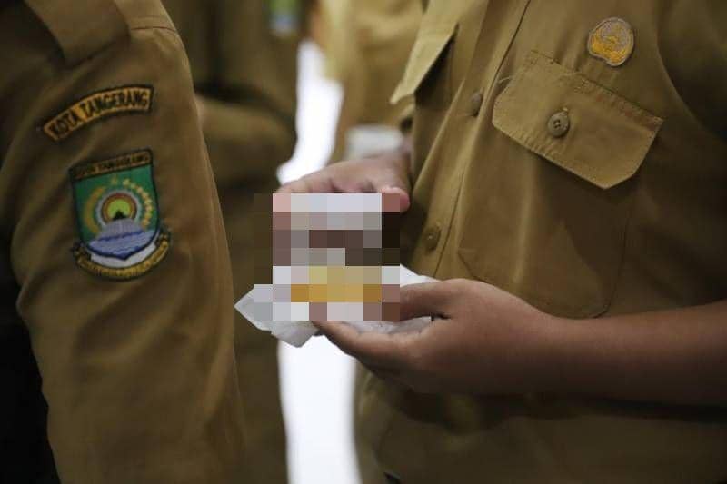 Tes urine di Pemkot Tangerang (Dok. Pemkot Tangerang)