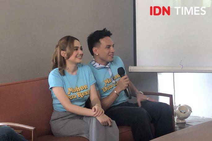 Syifa Hadju dan Jefri Nichol pada Selasa (5/9/2023) (IDN Times/Elizabeth Chiquita)