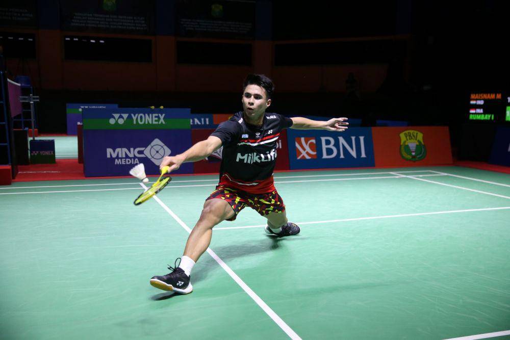 Ikhsan Leonardo Imanuel Rumbay saat beraksi di BNI Indonesia Masters 2023 (Dok.PBSI)