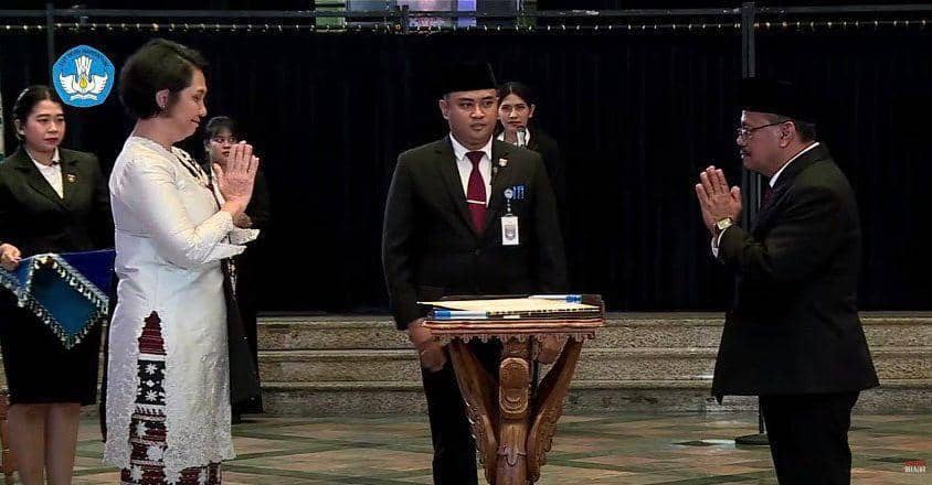 Pelantikan Rektor Unimed di Jakarta (Kemendikbudristek)