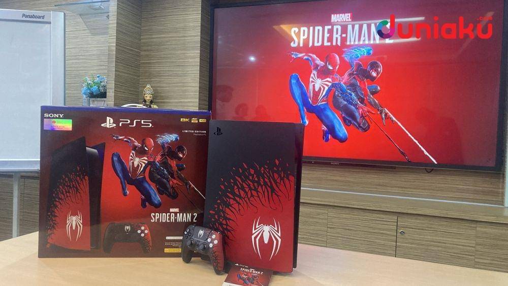 PlayStation 5 Spider-Man 2 Limited Edition. duniaku.com/Adhitya Daniel