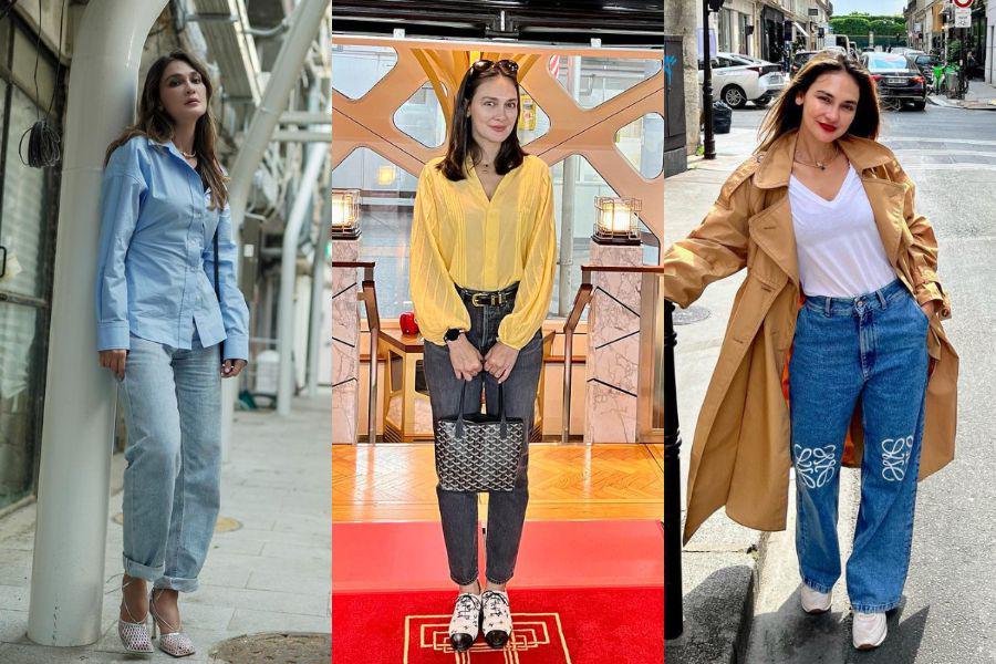 9 Inspirasi Padu Padan Jeans ala Luna Maya, Siap Tampil Trendi?