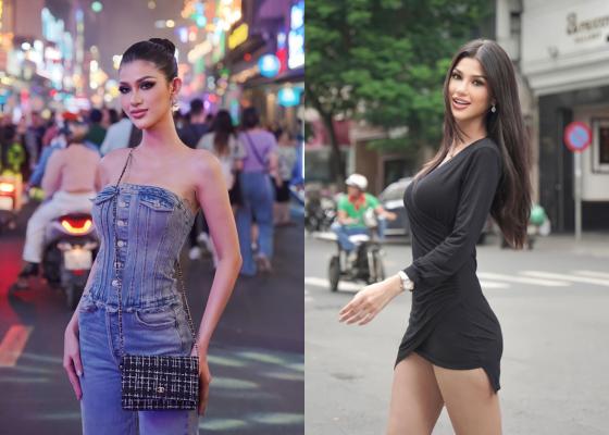 7 Potret Kunjungan Miss Grand Indonesia 2023 ke Vietnam, Cek Ombak!