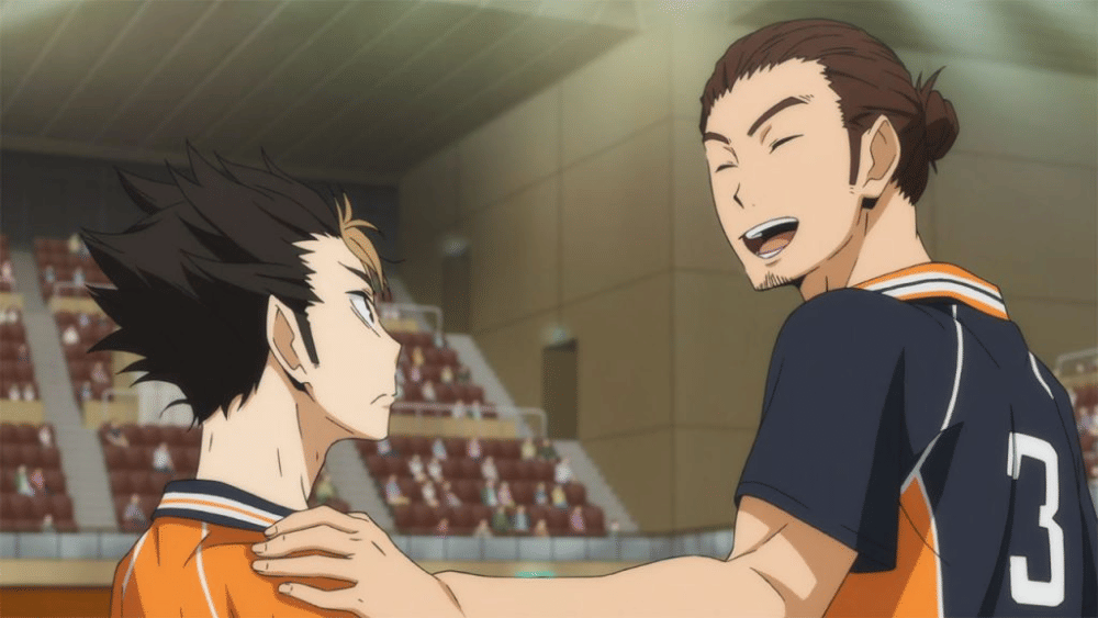 Asahi Azumane dan Yuu Nishinoya (dok. Production I.G/ Haikyuu!!)