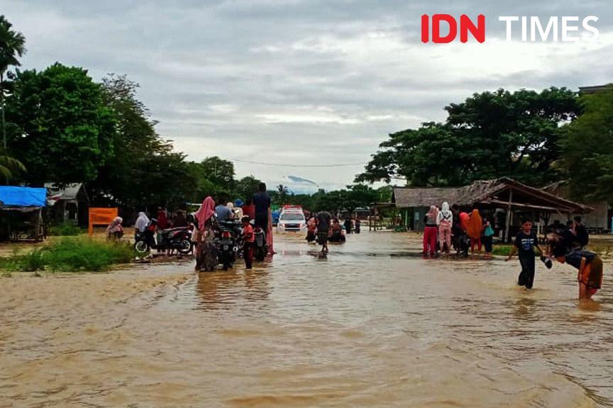 4 Sungai di Aceh Utara Meluap, 1.672 Orang Mengungsi