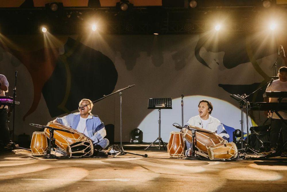 10 Momen Sule dan Iky di Synchronize Festival 2023, Duet Main Gendang!