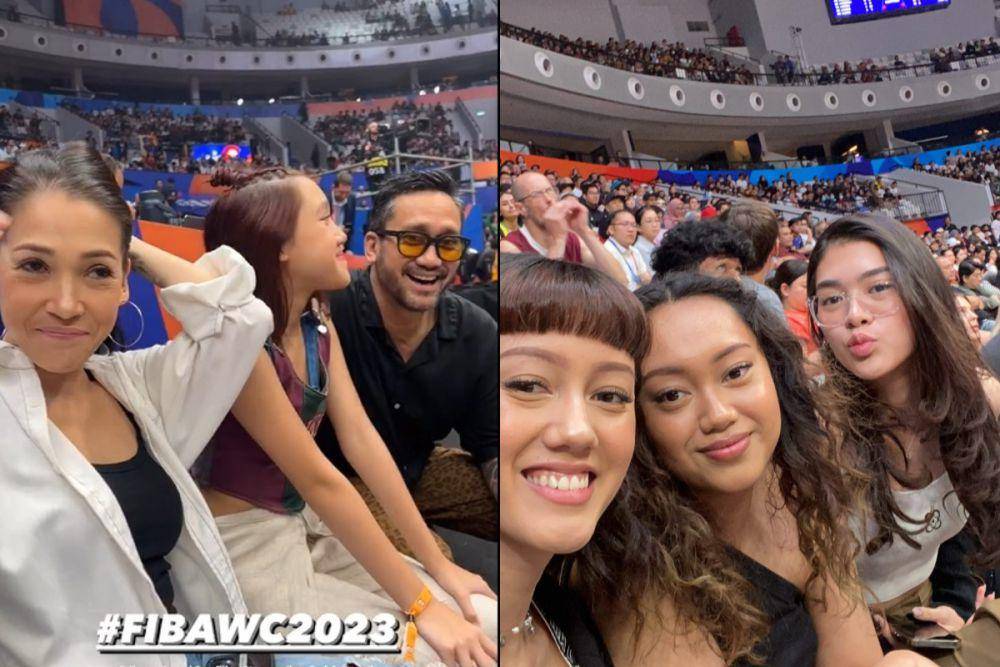 potret Tora Sudiro dan keluarga nonton FIBA World Cup (instagram.com/omeshomesh I instagram.com/t_orasudi_ro)