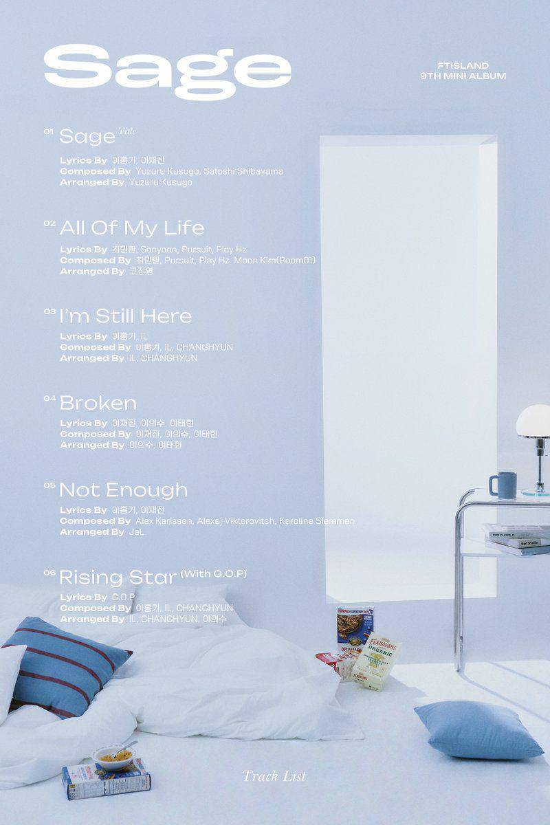 track list mini album FTISLAND bertajuk Sage (twitter.com/FNC_ENT)