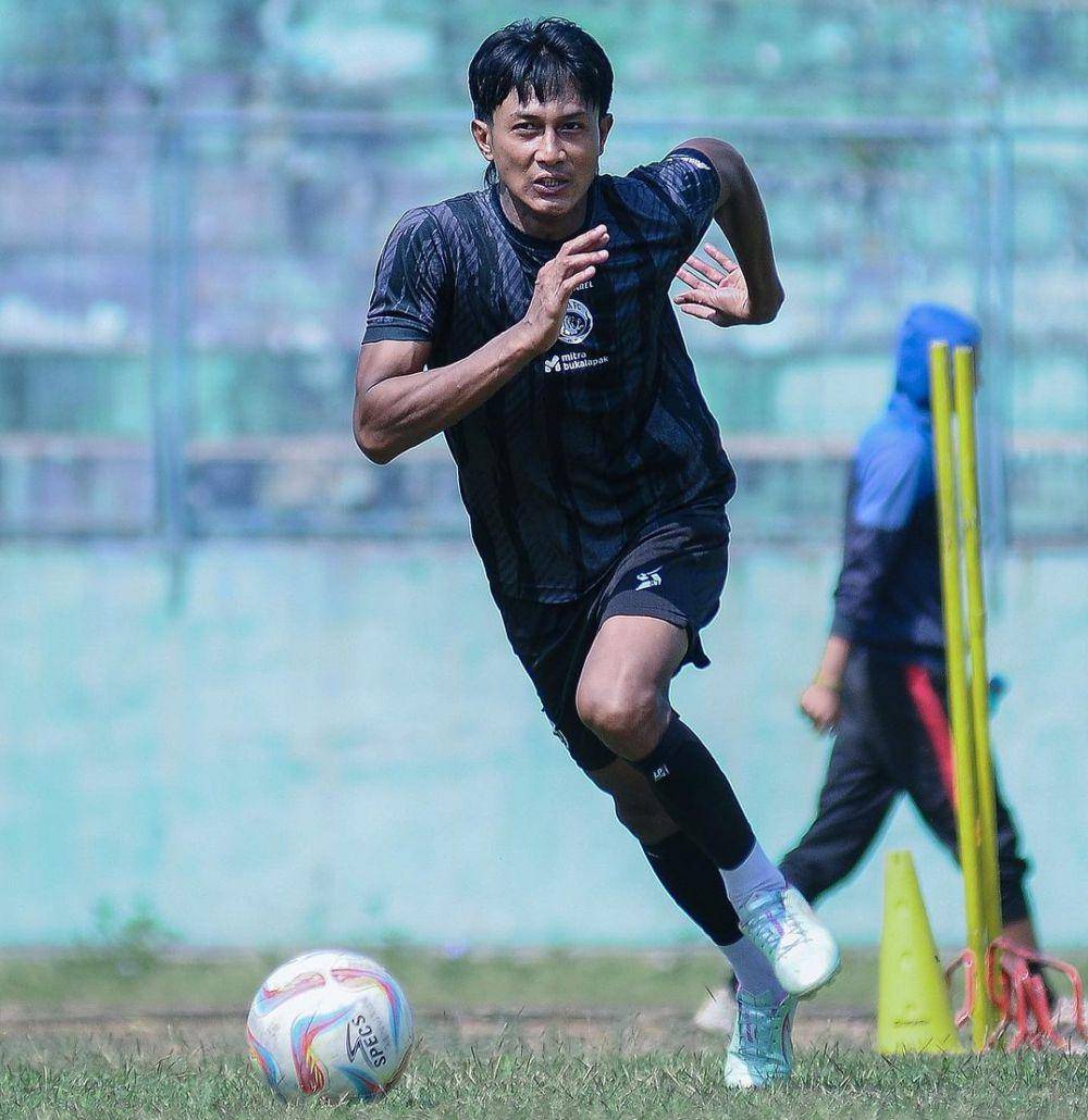 Bek kanan Arema FC, Johan Ahmad Farisi. (Dok.media Officer Arema FC)