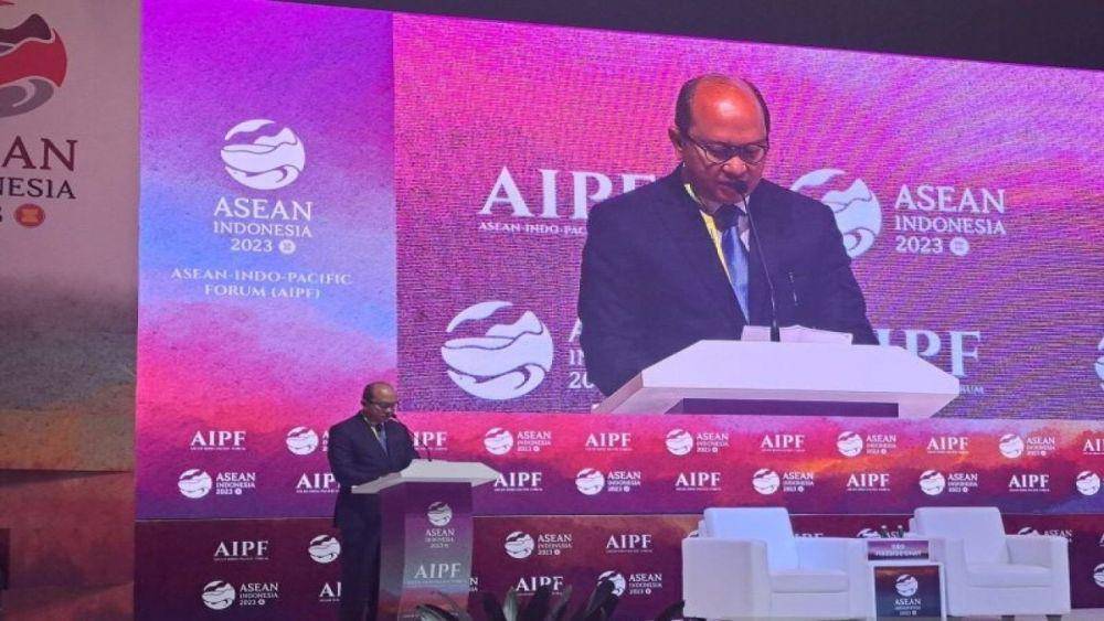 Wakil Menteri BUMN, Rosan Roeslani, berbicara dalam gelaran ASEAN Indo-Pacific Forum (AIPF). (Dok. Telkom)