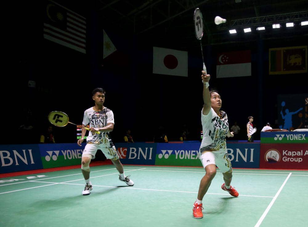 Pasangan Jafar Hidayatullah/Aisyah Salsabilla saat beraksi di Indonesia Masters 2023, Rabu (6/9/2023) (Dok.PBSI)