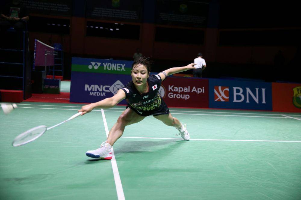 Nozomi Okuhara saat beraksi di Indonesia Masters 2023 di GOR PBSI Sumut, Rabu (6/9/2023) (Dok.PBSI)