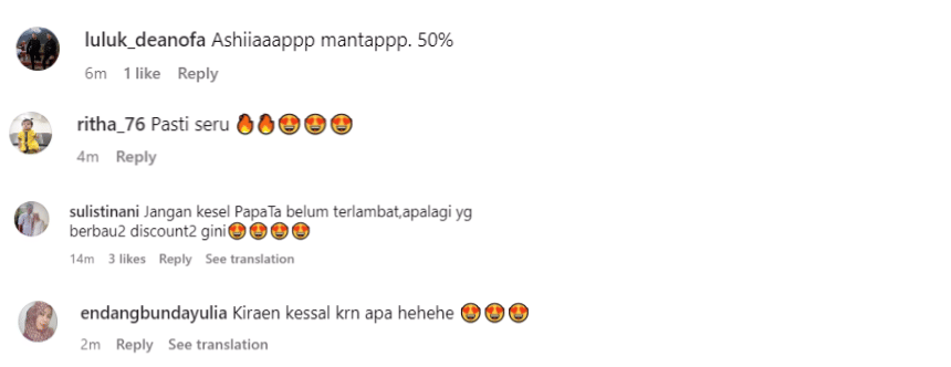 Capture Comment IG Atta Halilintar (Instagram/attahalilintar)