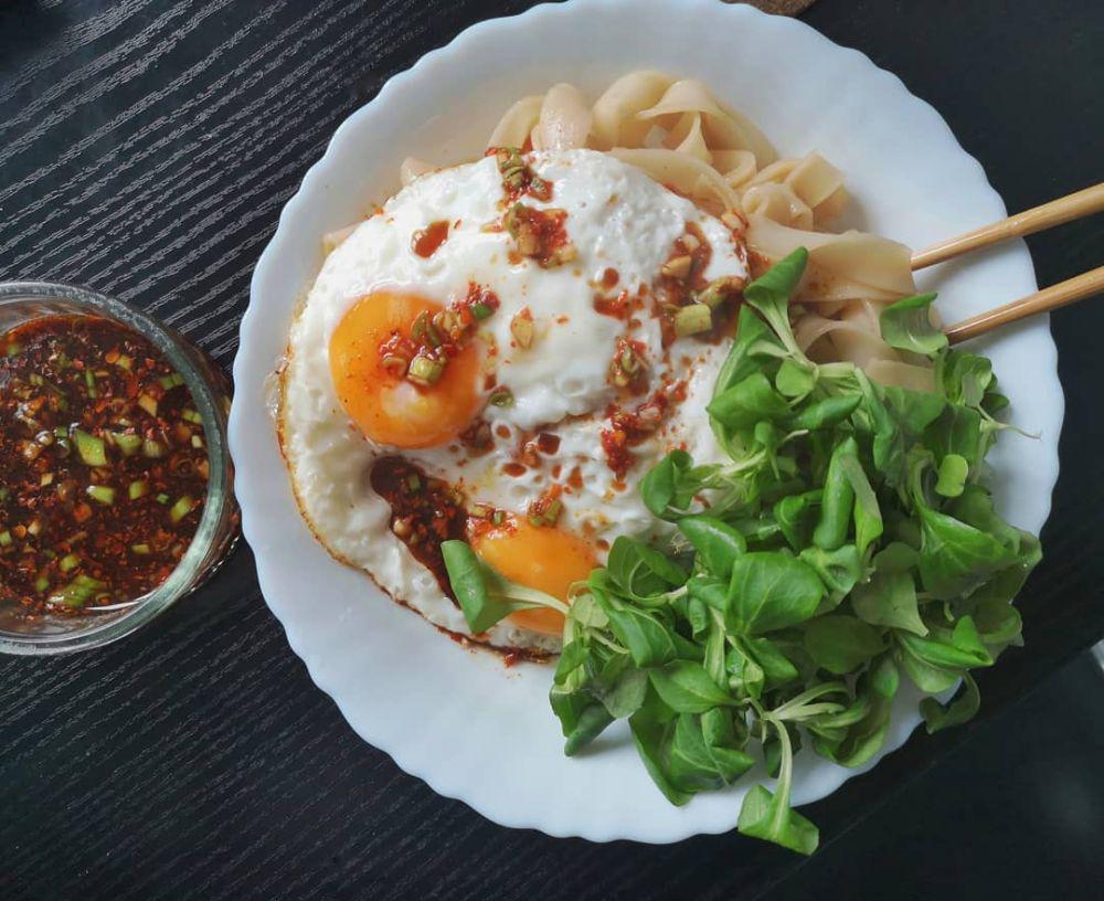 Resep Telur Ceplok Saus Nam Jim, Mudah dan Enak banget