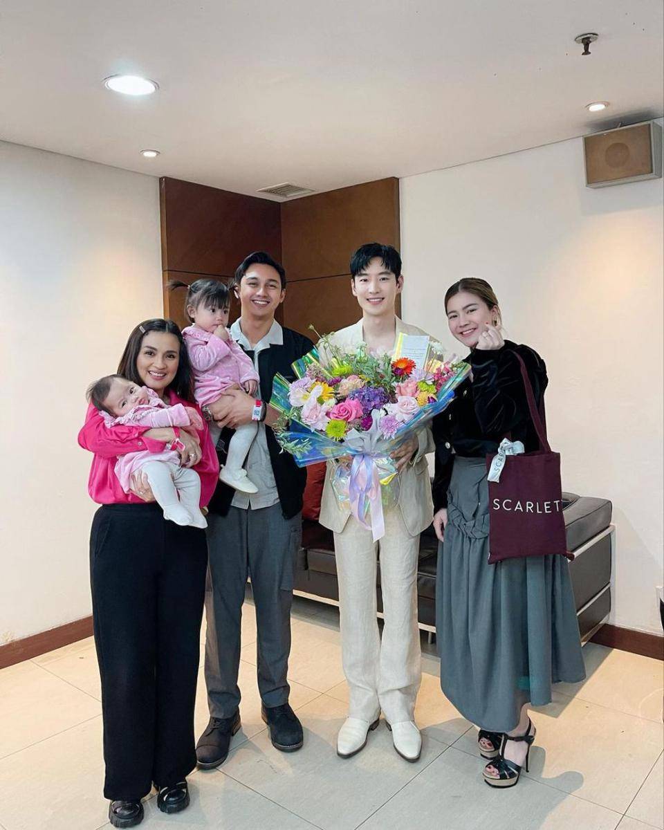 potret Felicya Angelista dan Caesar Hito bersama Lee Je Hoon (instagram.com/felicyangelista_)