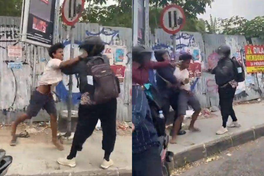 Ditegur Saat Lawan Arus, Pria Pukul Pemotor di Simpang 4 Sagan